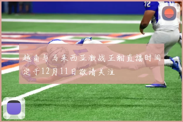 越南与马来西亚激战正酣直播时间定于12月11日敬请关注